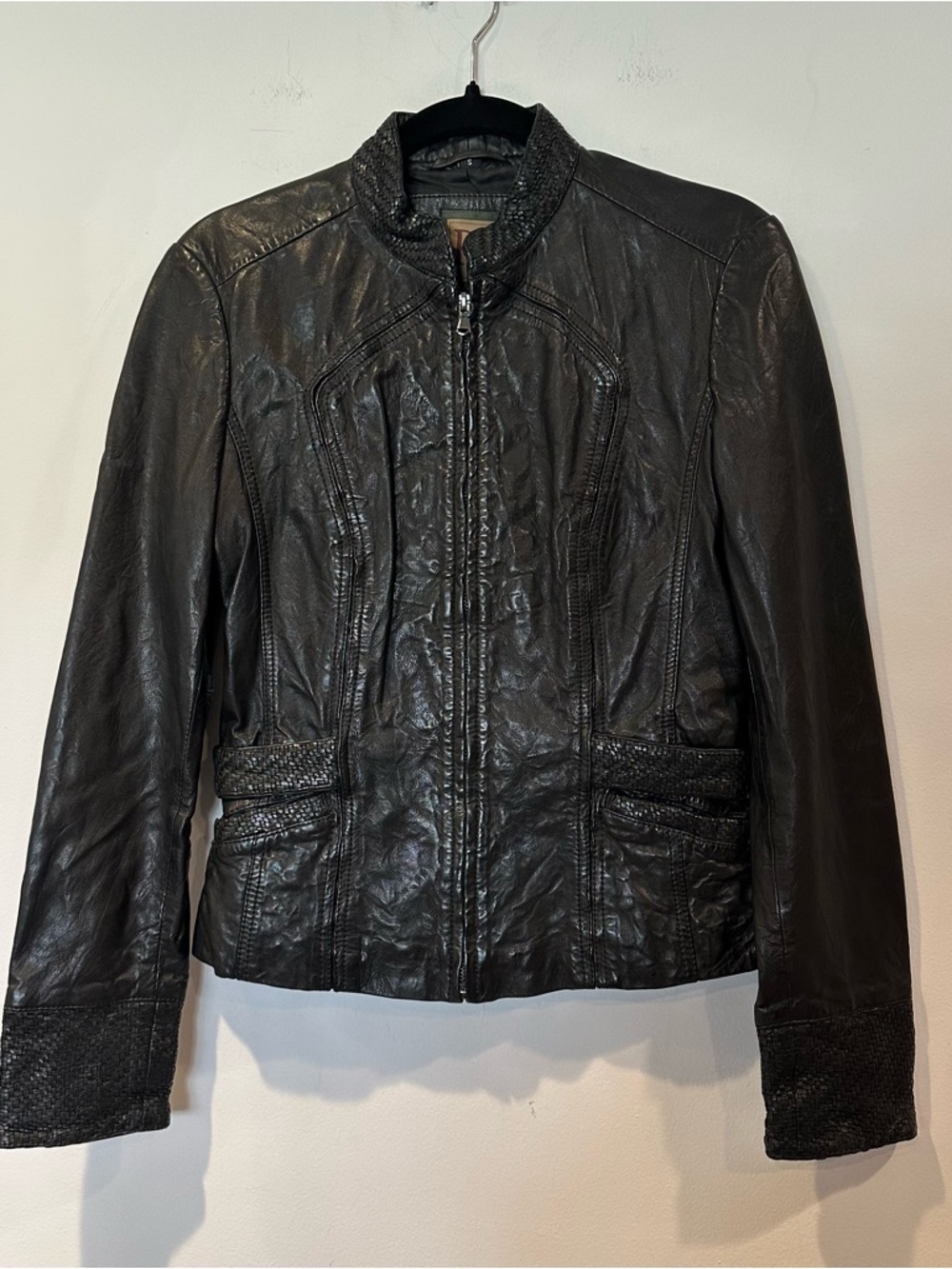 Ramjee Leathers & Supplies Women's Black Moto Leather Jacket